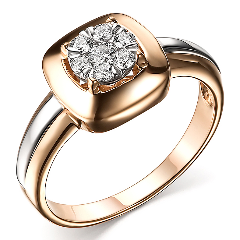 Кольцо, золото, бриллиант, К/366-120